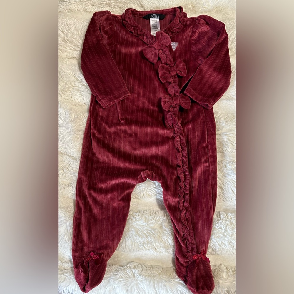 Baby Guess Brand name name 6-9 month one piece Guess baby outfit.